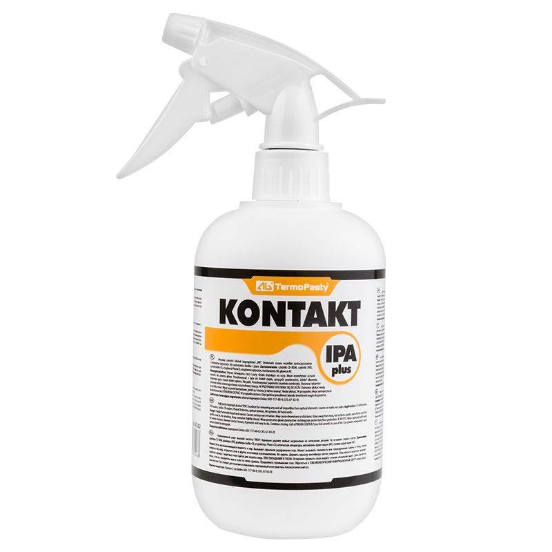 spray solutie alcool izopropilic 500ml kontakt ipa plus cu flacon de pulverizare ag termopasty