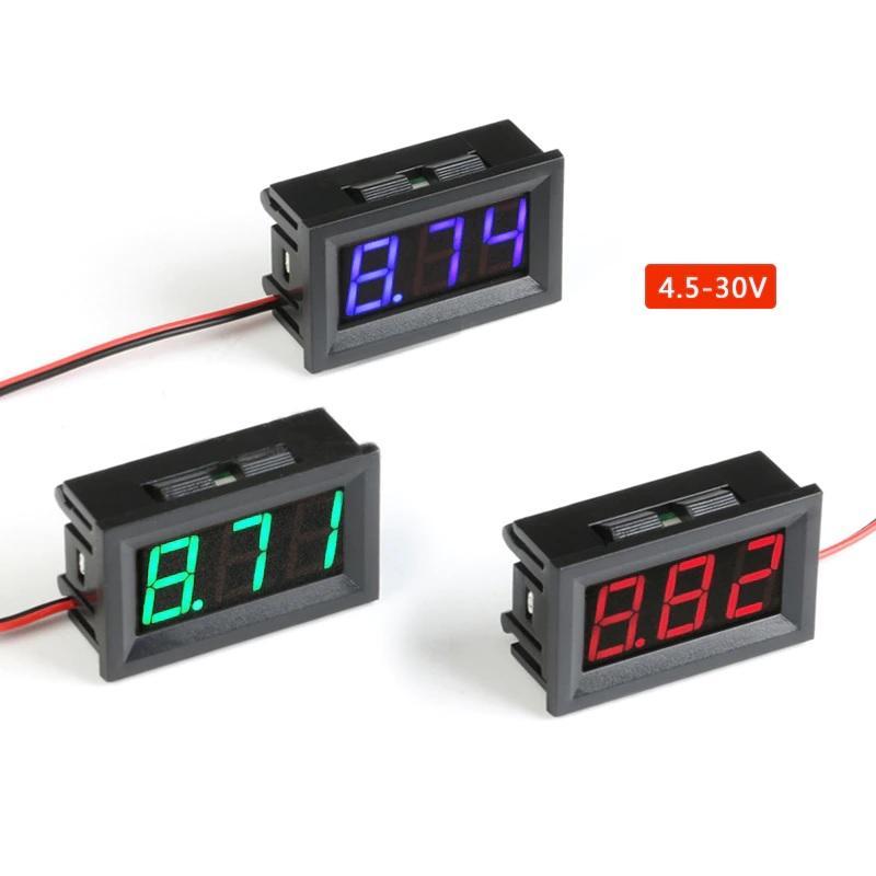 voltmetru digital 45 30v cu display rosu 1