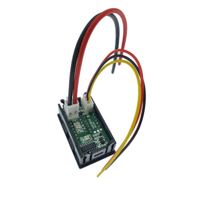 voltmetru si ampermetru 0 10a rosu dc 4 30v volt amp 10a 4