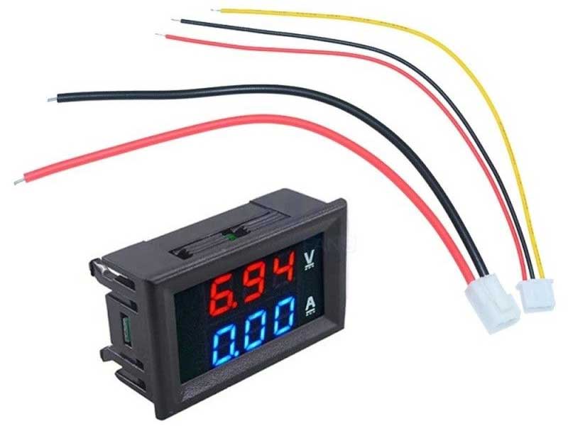 voltmetru si ampermetru 0 50a rosu dc 4 30v volt amp 50a 2
