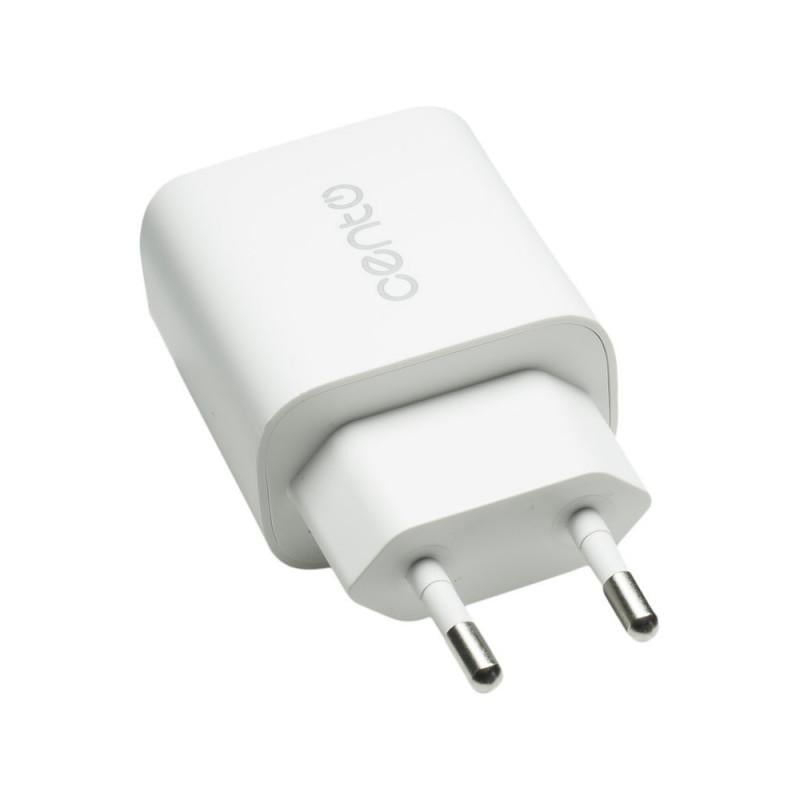 adaptor incarcator smart priza 1x usb qc 3a 18w alb cento p101 1