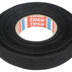 banda din panza vata din pet w 15mm l 15m neagra tesa 51608 00006 00