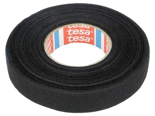 banda din panza vata din pet w 15mm l 15m neagra tesa 51608 00006 00
