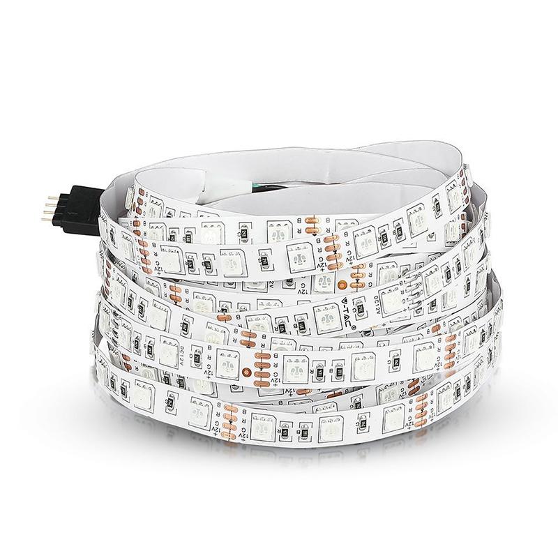 banda led 12v smd5050 60led m 108w m 900lm rgb ip20 5m v tac sku 212120 1