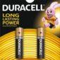 baterii alcaline aaa r03 duracell basic 2buc blister