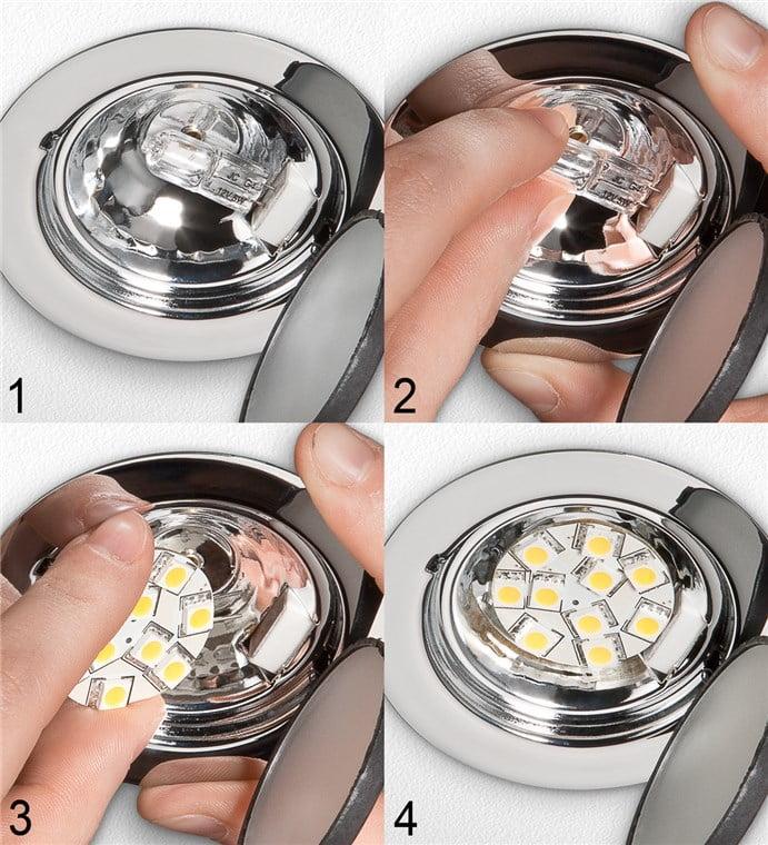 bec led g4 2w 12v alb cald 3000k 230lm goobay 30588 1