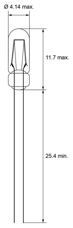 bec t1 mini neon incandescent 14v 40ma 056w 2700k 117x414 mm cu fire 254 mm goobay 9419 1