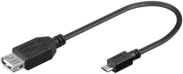 cablu usb micro usb 20 otg 02m negru 1