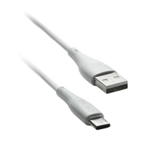 cablu usb type c usb 1m 3a silicon alb cento c101