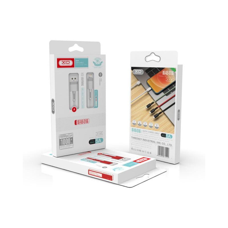 cablu usb type c usb negru 1m 5a xo nb166 1