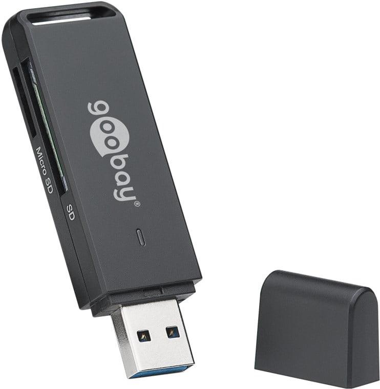 cititor card reader usb 30 pentru sdxc sdhc microsd si sd goobay 58260 1