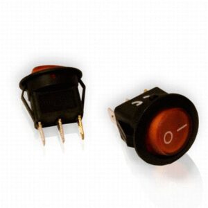 intrerupator 12v 20a on off 3 pini rosu irs 101 cu retinere