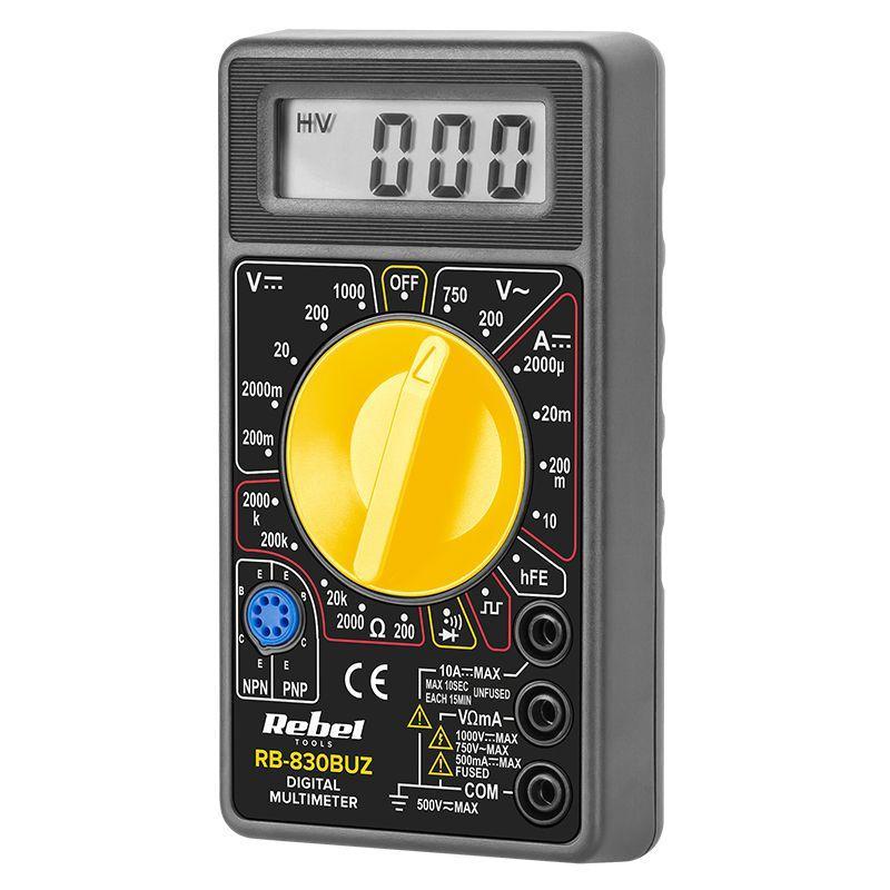 multimetru universal cu buzzer rb 830buz rebel