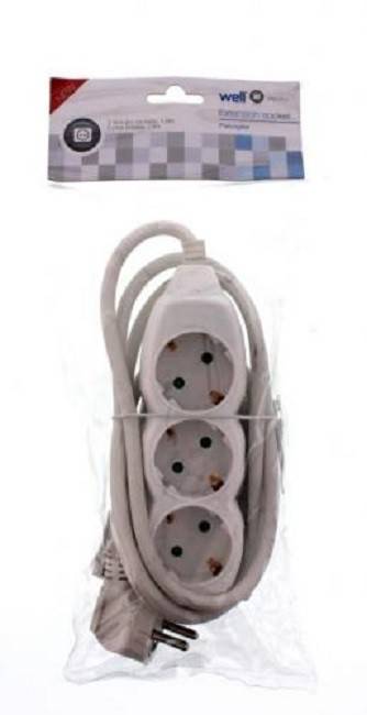 prelungitor electric 3 prize 15m 3xg15mmp 3500w 16a alb well 2