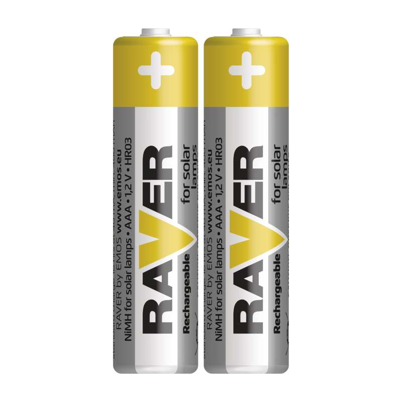 set acumulatori nimh raver aaa r03 400ma 12v pentru lampi solare 2buc 1
