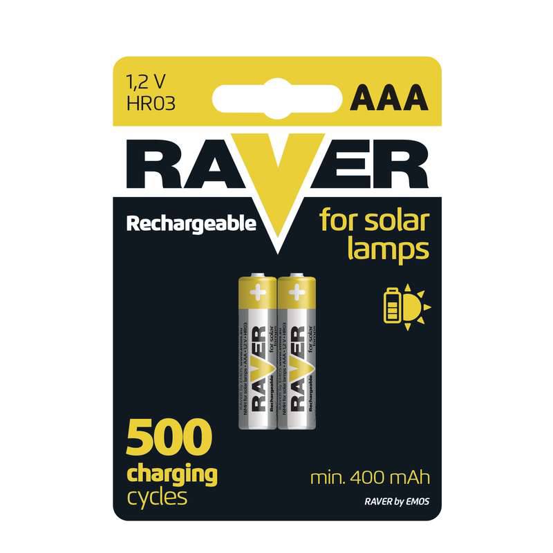 set acumulatori nimh raver aaa r03 400ma 12v pentru lampi solare 2buc