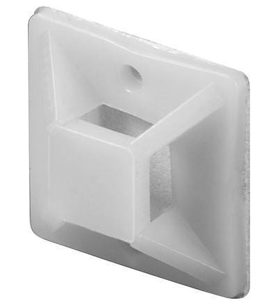 suporti autoadezive pentru coliere plastic 19x19mm 100buc fixpoint