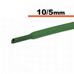 tub termocontractibil verde 10mm 5mm 05m