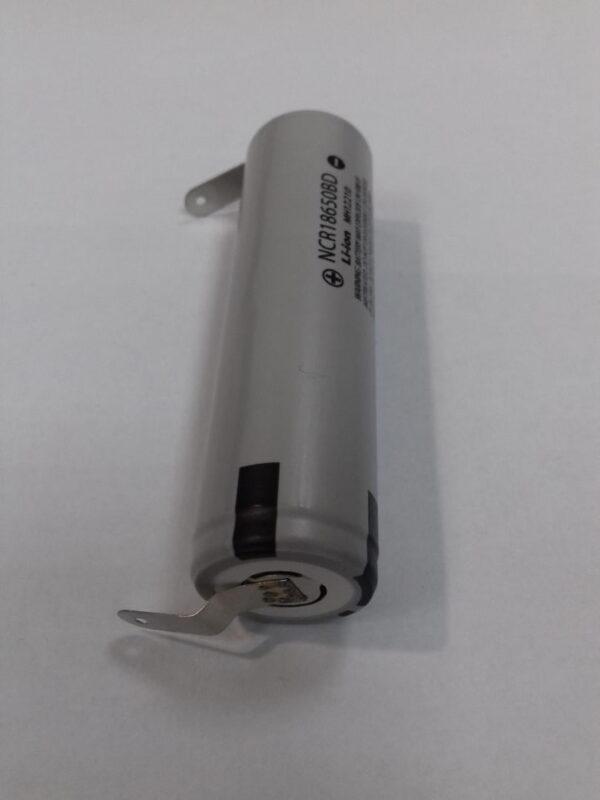 acumulator 18650 li ion 36v 3180mah 10a cu terminale in u panasonic ncr18650bd 1
