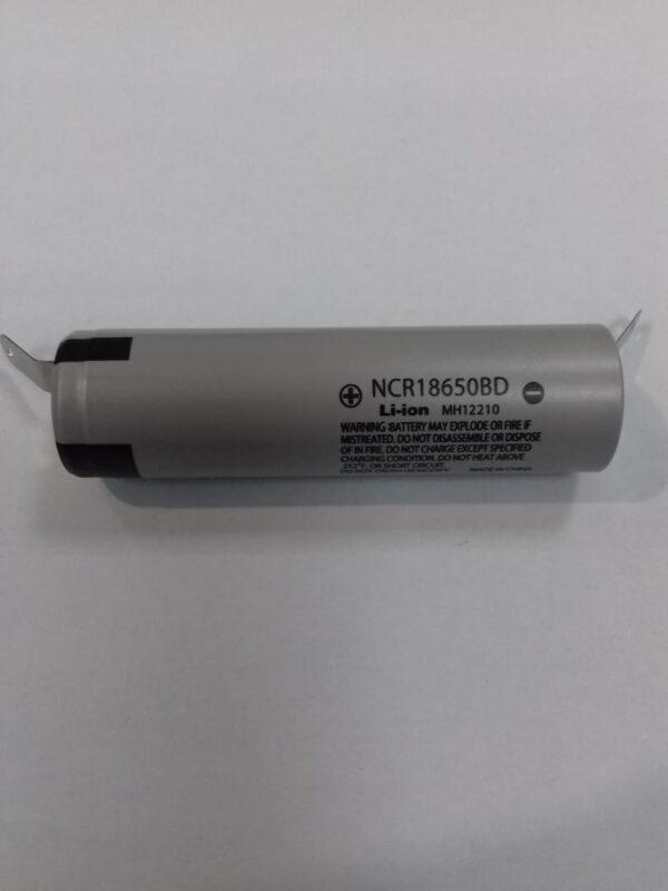 acumulator 18650 li ion 36v 3180mah 10a cu terminale in u panasonic ncr18650bd 2