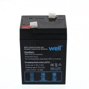 acumulator 6v 4a plumb acid well bat lead 6v4ah wl