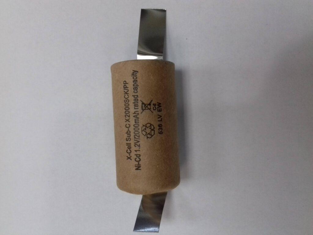 acumulator industrial cu lamele sudate ni cd 2000mah 23x43mm x cell scaled
