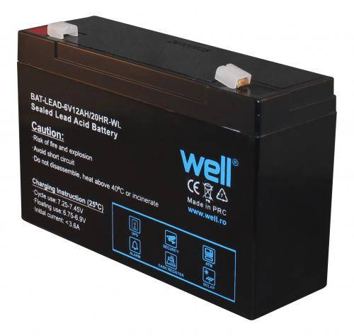 acumulator plumb acid 6v 12ah well 151x94x50mm 1