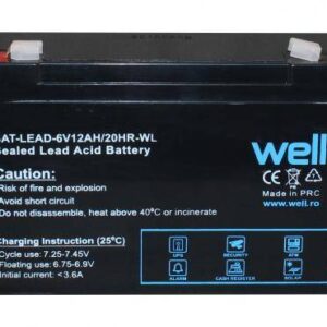 acumulator plumb acid 6v 12ah well 151x94x50mm