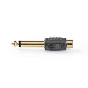 adaptor audio jack mono 635 mm tata rca mama 1buc nedis