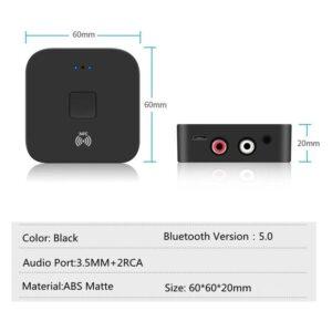 adaptor convertor audio bluetooth digital toslink la analog 2x rca jack 35 mm 1