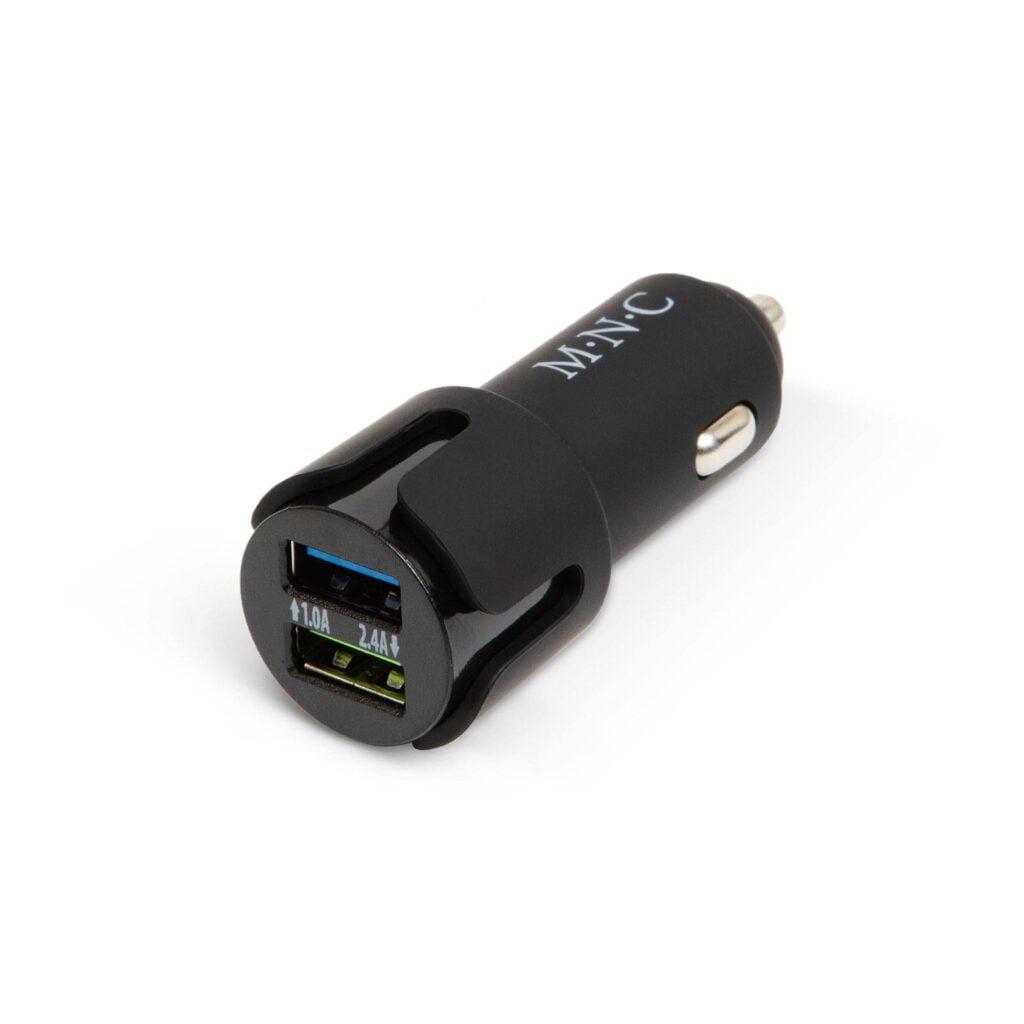 adaptor de la bricheta 2x usb negru m n c
