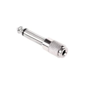 adaptor jack 63 mm mono la 35 mm mono metal