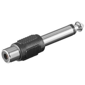 adaptor jack 635 mm mono la rca mama goobay