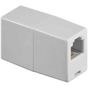 adaptor prelungire rj11 mama mama alb goobay