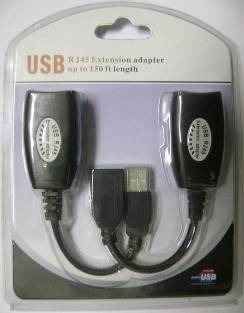 adaptor prelungitor usb la cat5 extender max 40m usb2 ext eth 40m 1