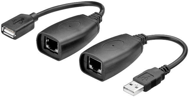 adaptor prelungitor usb la cat5 extender max 40m usb2 ext eth 40m