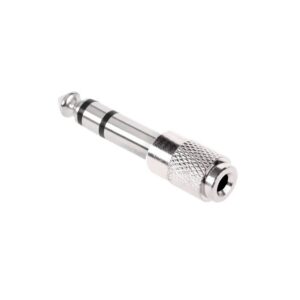 adaptor stereo jack 63 mm la 35 mm din metal