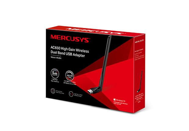 adaptor usb wireless ac650 antena externa mercusys 5