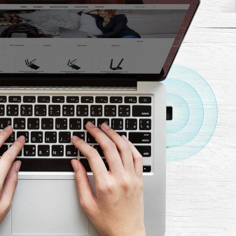 adaptor usb wireless tp link archer t2u nano ac600 2