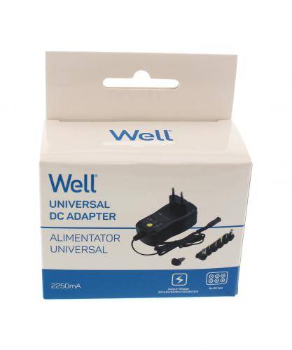 alimentator universal in comutatie 2250ma 3 12v 225a 6 mufe well 3