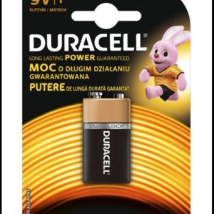 baterie alcalina duracell 9v 6lr61 mn1604
