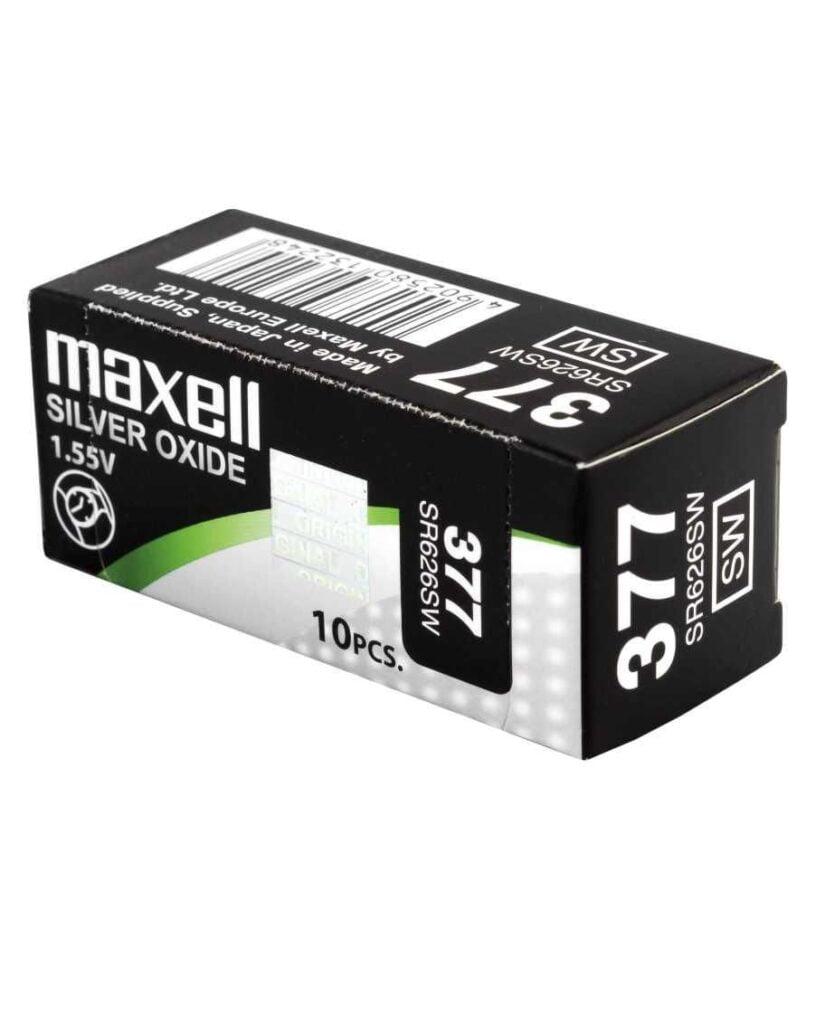 baterie ceas maxell sr626sw v377 sr66 155v oxid de argint 1buc 1