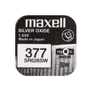 baterie ceas maxell sr626sw v377 sr66 155v oxid de argint 1buc