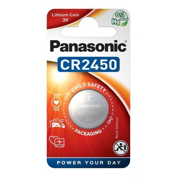 baterie panasonic cr2450 lithium 3v 245x5mm