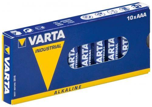 baterii alcaline industrial r3 aaa 10buc cutie varta 1