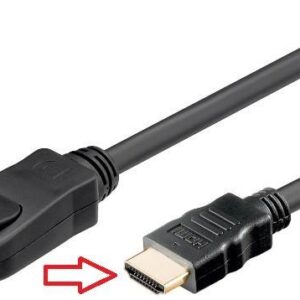 cablu 2m displayport hdmi contacte aurite
