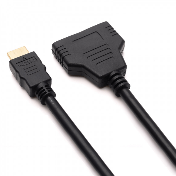 cablu adaptor hdmi la 2x hdmi aurit spitter 1