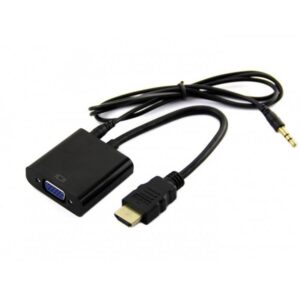 cablu adaptor hdmi la vga 35 mm jack audio 20cm
