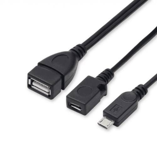 cablu adaptor otg cu alimentare micro usb mamatata 1