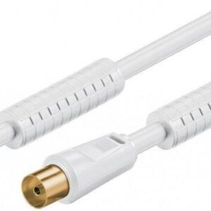 cablu antena ecranat tata mama 25m alb goobay
